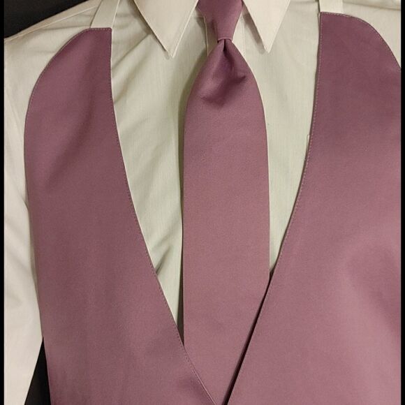 MEN'S LARR BRIO 3 PIECE VEST & TIE SET 5XA - Picture 2 of 9